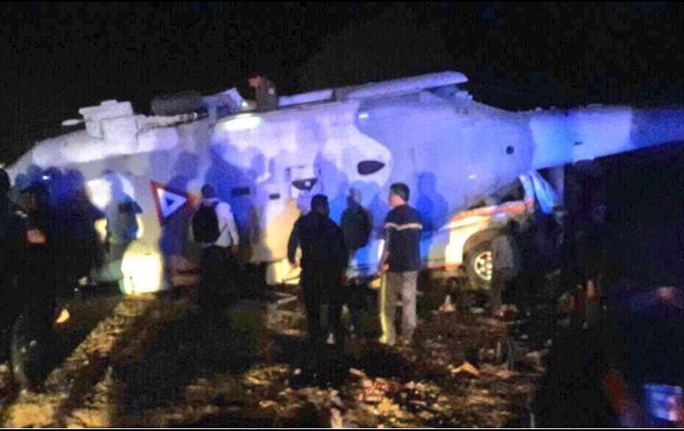 Confirman 13 muertos por caída de helicóptero oficial Confirman 13 muertos por caída de helicóptero oficial